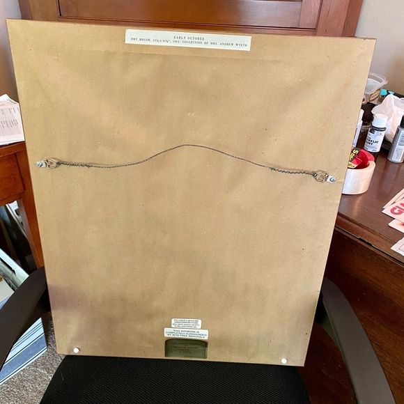 Framed Andrew Wyeth Print “Early October” - Picture 5 of 8